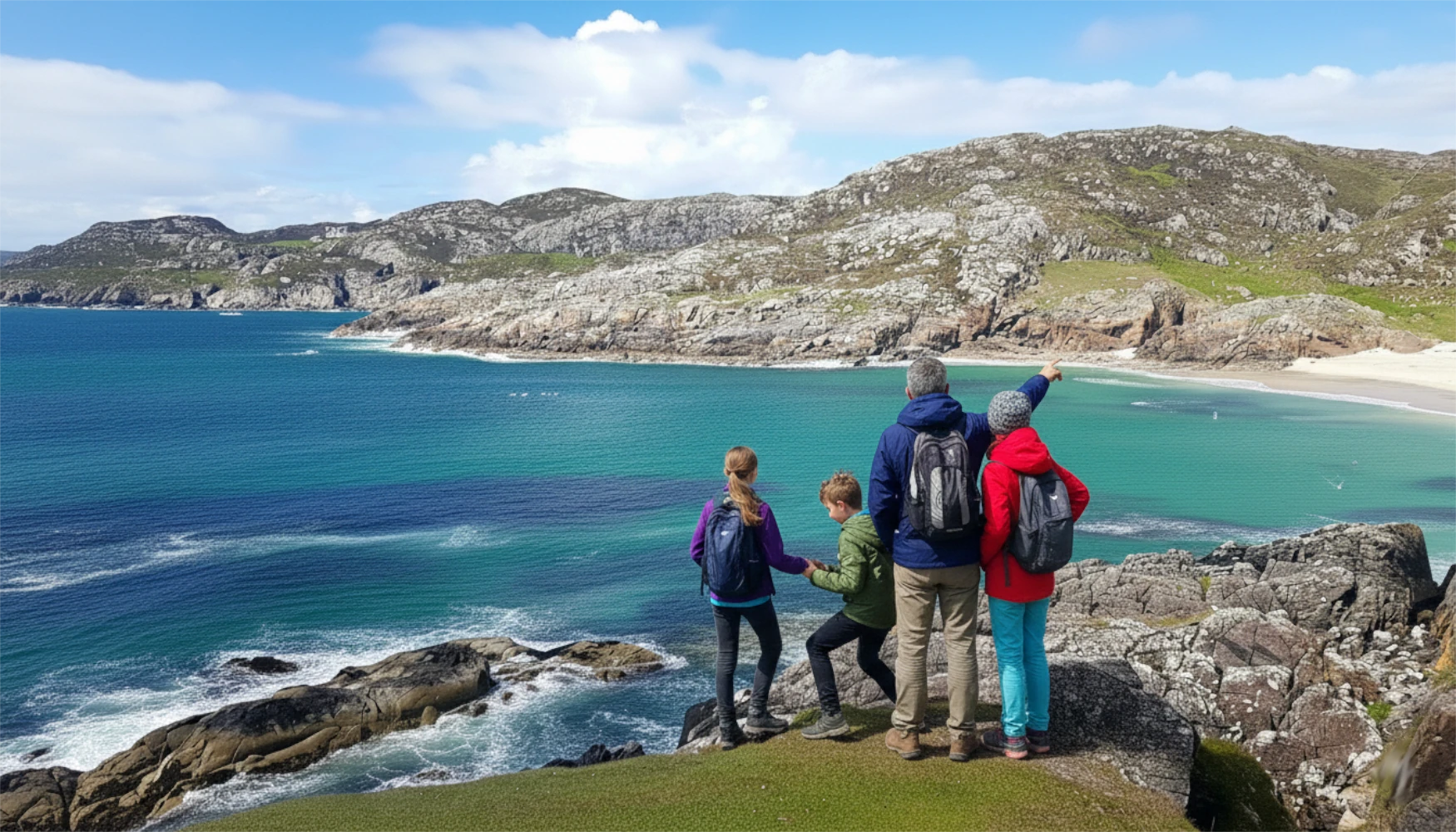 Family Scotland 10-day self-drive tour - Achmelvich Bay - The Kilted Unicorn