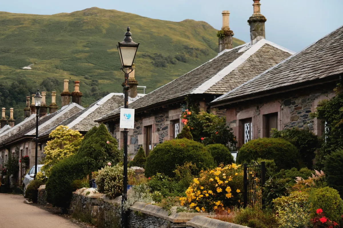 Luss village on the west shore of Loch Lomond